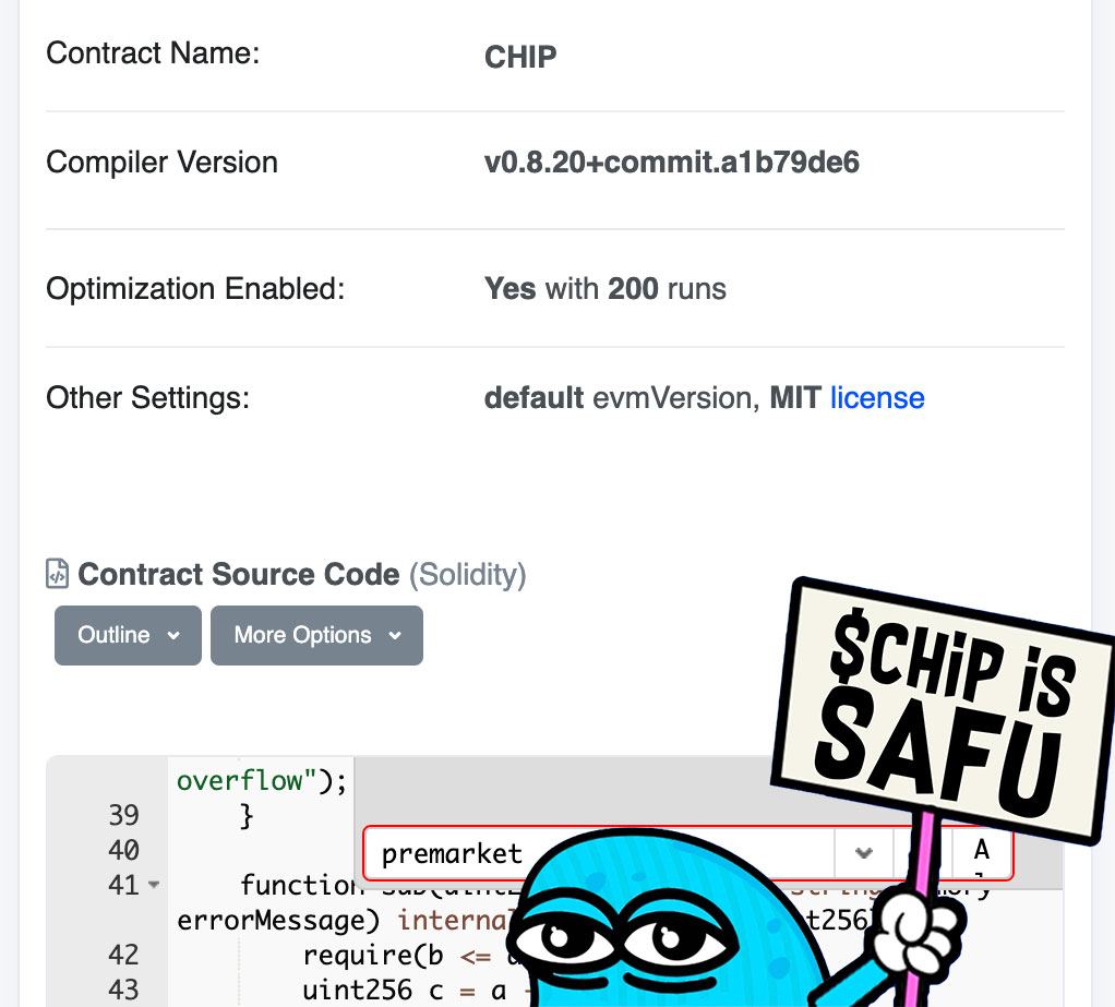 <a href="/sonder_crypto/">Sonder</a> 💎 BLUE CHIP IS SAFU 💎

In light of recent security exploits impacting other Base tokens, we're happy to confirm the $CHIP contract remains secure after review! 🚀

➡️ t.me/bluechiponbase