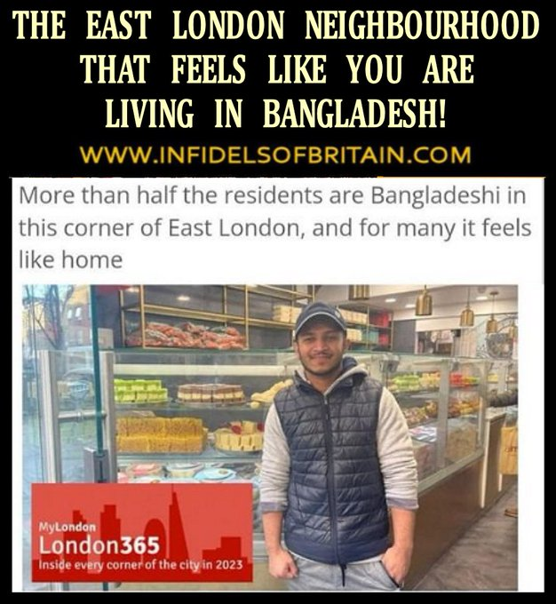 IOBOFFICIAL's tweet photo. THE EAST LONDON NEIGHBOURHOOD THAT FEELS LIKE BANGLADESH! #tory #brexit #NoDealBrexit #WTO #ECHR #nigelfarage #ukip #brino #brexitinnameonly #brexitfarce #globalist #invasion #NWO
@kensingtonRoyal @RoyalFamily
@realDonaldTrump @ClarenceHouse https://t.co/vpv2x37ORX https://t.co/ohNDTjab9a