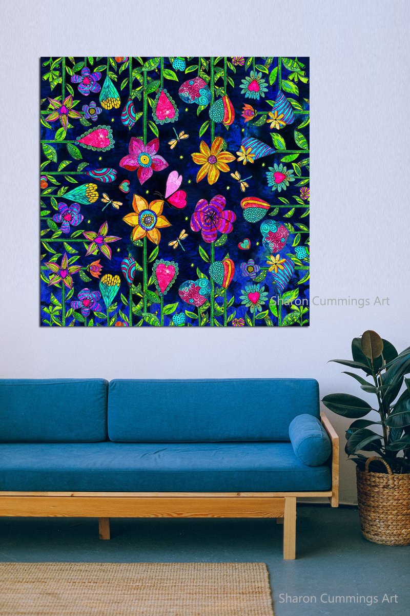 Flowers Galore On Blue HERE: fineartamerica.com/featured/flowe… #flower #flowers #FlowerHunting #floral #floralart #spring #springtime #botanical #garden #gardentime #gardener #colorful #happiness #cute #fun #buyINTOART #FillThatEmptyWall