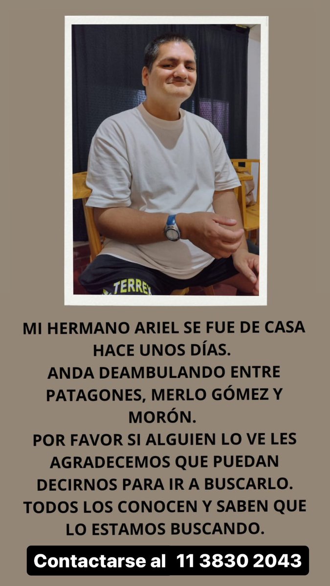 Difundir por favor!!!! #PersonaDesaparecida #Moron