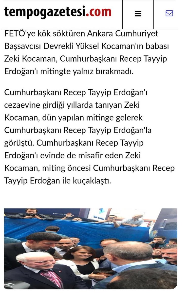 mağduriyet adına Pınarbaşı cezaevinde bulunduğu dönemde cezaevi savcısı Yüksel Kocaman imiş!! Kocaman'ın babası Zeki Kocaman da Reis sevdalısı imiş!!!

gazetepencere.com/gundem/yuksel-…

google.com/gasearch?q=cen…

x.com/eacarer/status…

krttv.com.tr/yuksel-kocaman…