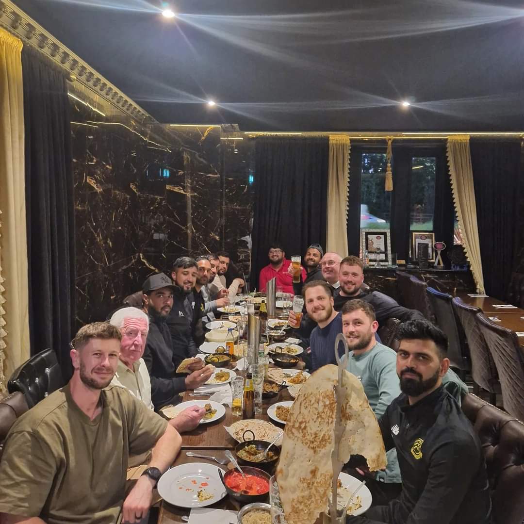 We stopped off at Lala's lalasrestaurant.co.uk for a celebratory curry following our 4 wicket victory over @Farsley_cc in the @bclcricket 🏏 🍛 🍺