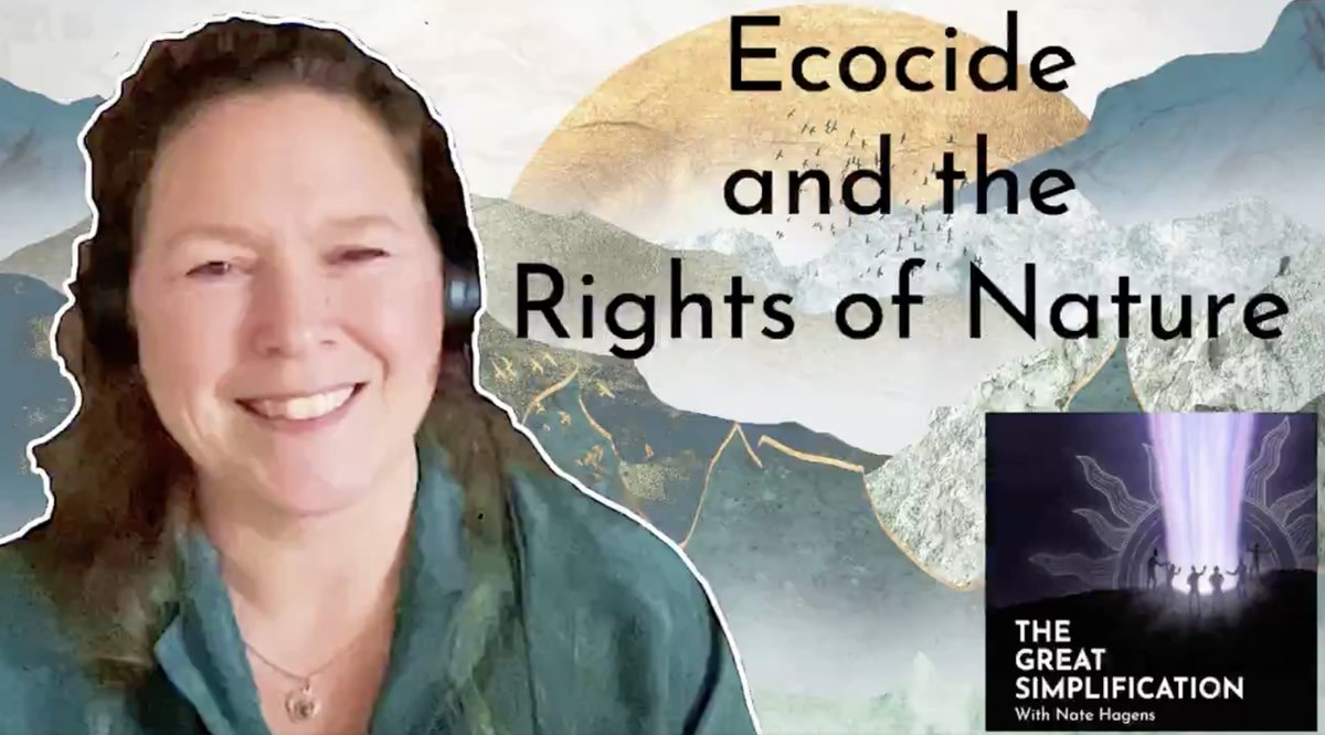 Global Alliance for the Rights of Nature - GARN (@garnglobal) on Twitter photo 🎥 There's a narrow path ahead for humanity and the biosphere. Expanding legal structures prioritizing the natural world lies on that path. <a href="/PellaThiel/">Pella Thiel</a> discusses #Ecocide and the #RightsofNature with <a href="/NJHagens/">Nathan John Hagens</a>.
Watch now: youtube.com/watch?v=JgRlgK… 🎥 There's a narrow path ahead for humanity and the biosphere. Expanding legal structures prioritizing the natural world lies on that path. <a href="/PellaThiel/">Pella Thiel</a> discusses #Ecocide and the #RightsofNature with <a href="/NJHagens/">Nathan John Hagens</a>.
Watch now: youtube.com/watch?v=JgRlgK…