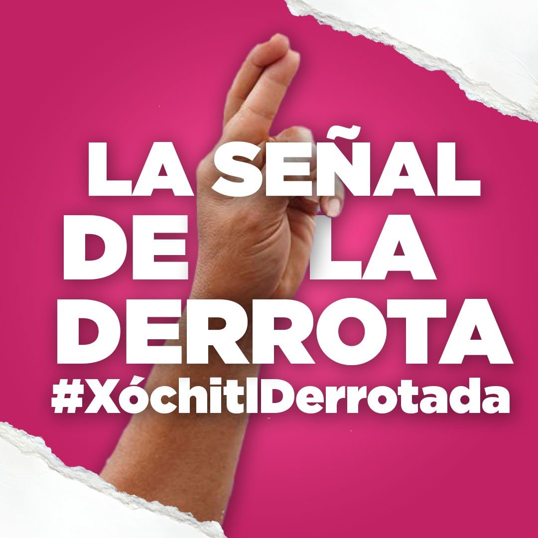 Xóchitl Gálvez ya está derrotada, su pésima campaña la dejó sin opciones, el resultado era predecible, su candidatura está en la lona. #XóchitlDerrotada