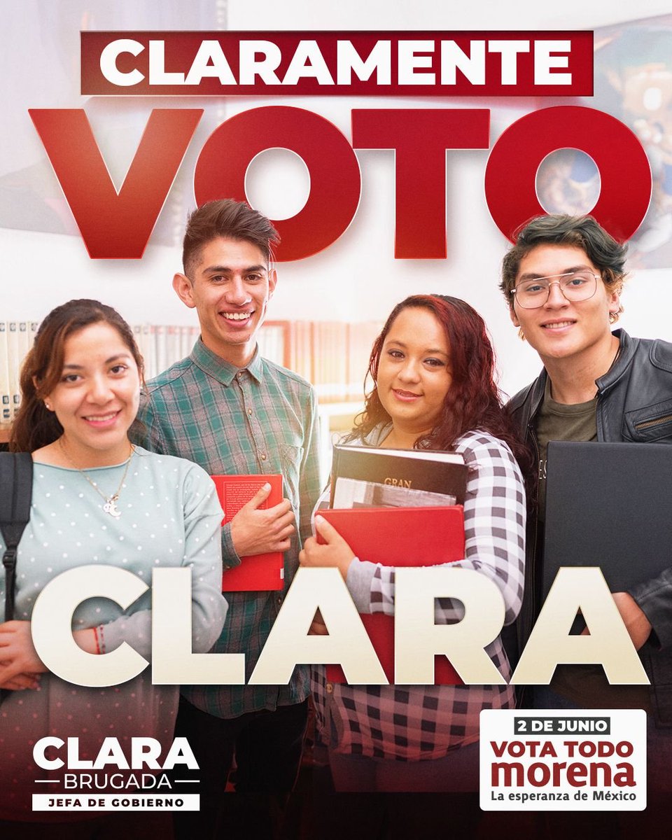 Los jóvenes universitarios sí saben: #LaJefaEsClara
#MéxicoConClaudia