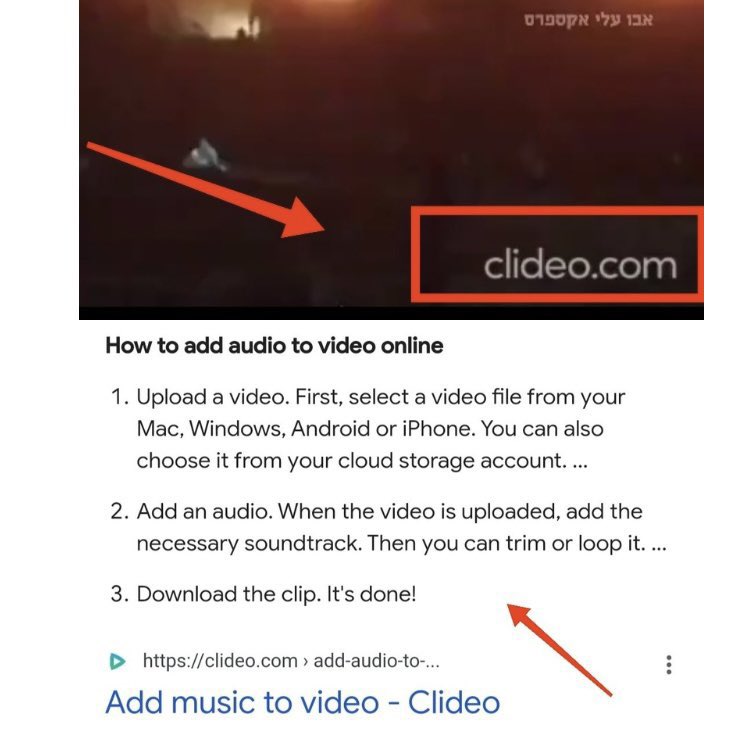 🚨DEBUNKED: FAKE AUDIO VIDEO OF RAFAH STRIKES. 

Zionists are now spreading an edited propaganda video with voice embedded in it using an application called clideo, they are trying to create a false narrative to say that a Hamas rocket was responsible for tents burning in Rafah.