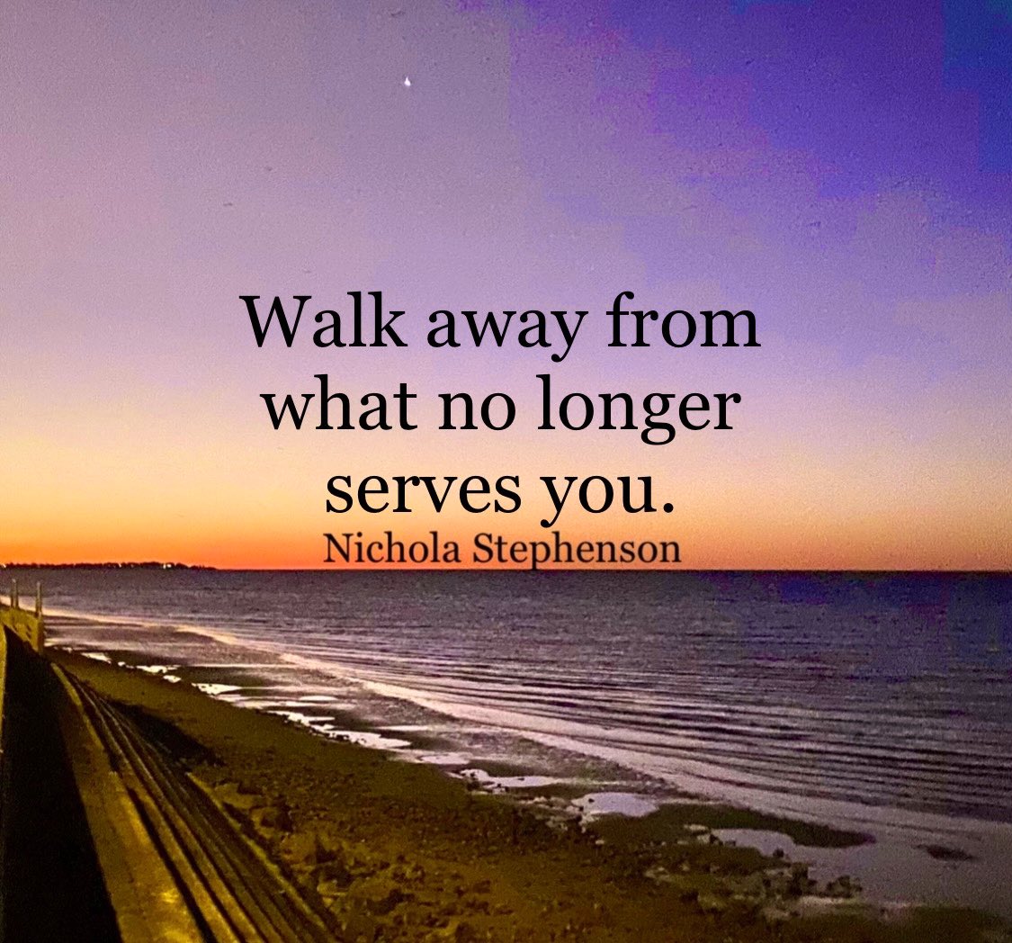 Walk away from what no longer serves you 👌

#positive #mentalhealth #mindset #joytrain #successtrain #thinkbigsundaywithmarsha #thrivetogether
