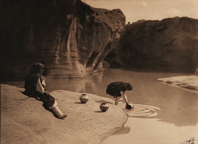 The Old Well of Acoma, 1904 • Edward Sheriff Curtis •