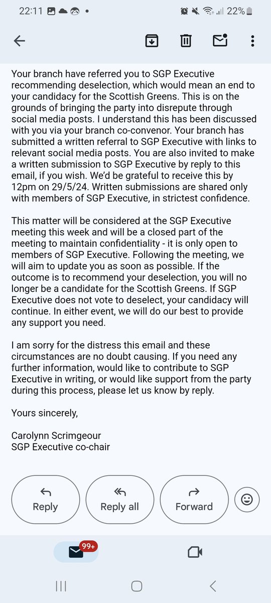 AGP @SophieMolly_SG is getting kicked out the @scottishgreens. Not only this but has participated in mass reporting of GC accounts for speaking. #WomenWontWheesht When you're too porn addicted for even the greens 🤣