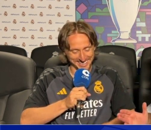 🗣 Luka Modrić: 'What Florentino tells me? That I'm very good (laughs), and I say the same to him. Our relationship is very good, I love him.'