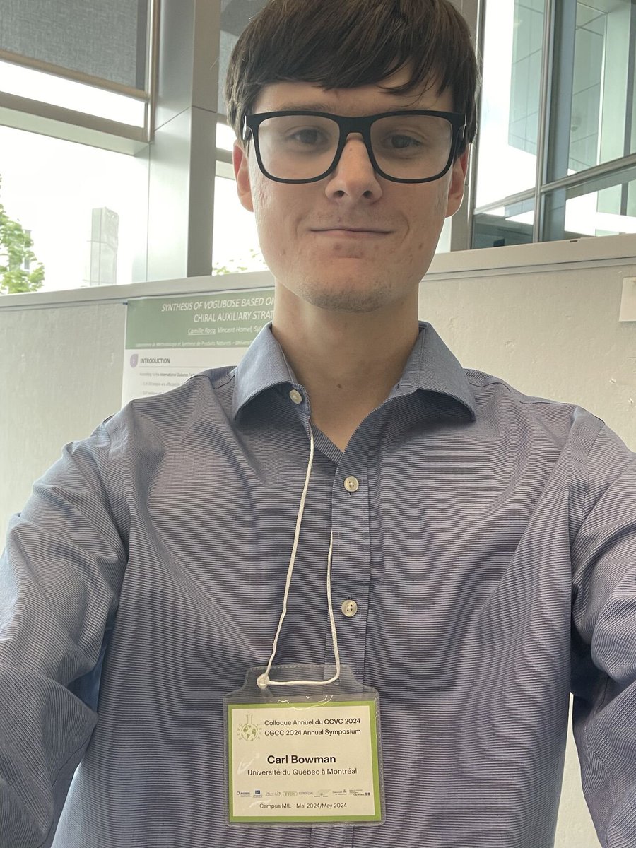 CarlBowmanChem's tweet photo. Today, I am proud to have attended my first ever symposium at GCCC 2024. It was a pleasure to see all the different fields of chemistry! 

Big thanks to the Canesi group for inviting me!

#CCGC #CCVC #chemistry https://t.co/AgKmTDtqLV