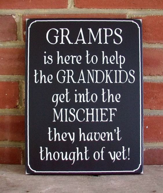 #Gramps is Here Mischief Painted Wood Sign, Father's Day, Grandfather, Grandparent #PersonalizedGift #GrandfatherGift #smilett23  etsy.me/4awU2Oo via @Etsy