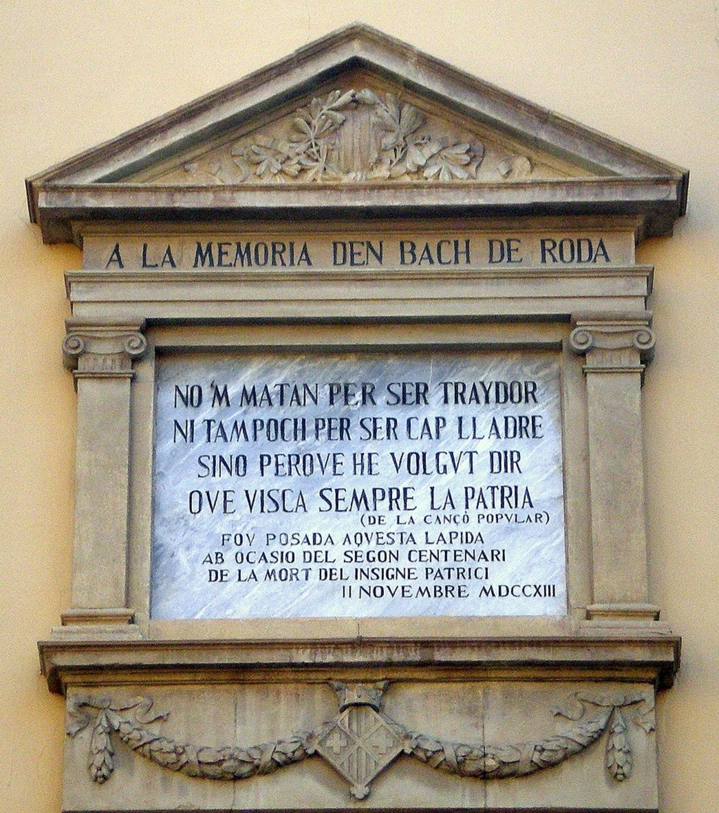 El 28 de maig de 1658 va néixer Bac de Roda a l'actual Roda de Ter. El 2 de novembre de 1713 les tropes borbòniques el van assassinar a Vic. Va ser executat a la forca després d'haver estat delatat per un antic amic seu.