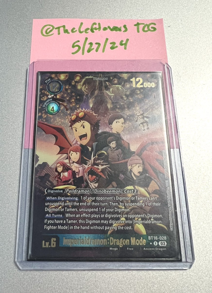 We have the Movie Poster Imperialdramon: Dragon Mode, and it needs a new home!

We’re looking for $350 or best offer