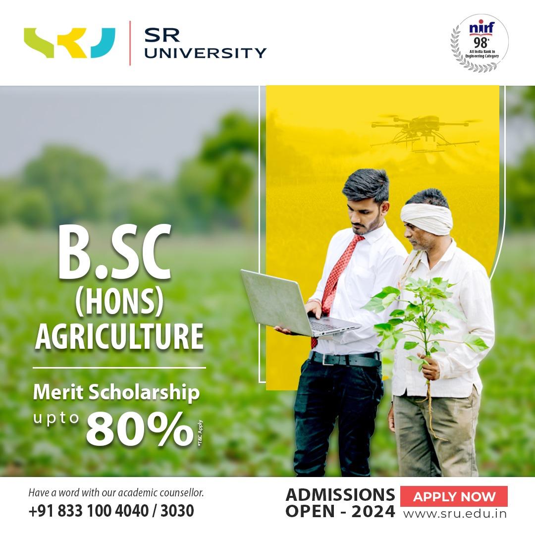 Good Instructional farm, well established Laboratories, Qualified faculty, Good Library, hostel facility ,well established play grounds is the strength of School of Agriculture SR University Warangal. More concentration on hands on training Good number of ongoing placements.