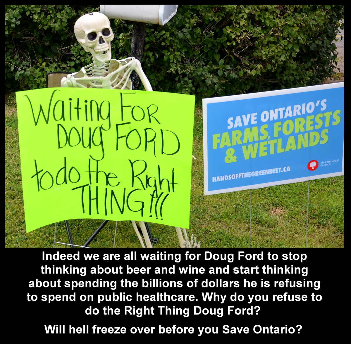 Day 550c of our pictures & the Doug Ford urban sprawl must be stopped. Let's finish this with protecting all our #Greenbelt and STOP #Hwy413 the Bradford Bypass & save nature. #DougFordisaLiar & the #RCMP investigation continues.@Gasp4Change @DavidSuzukiFDN #GreenbeltScandal