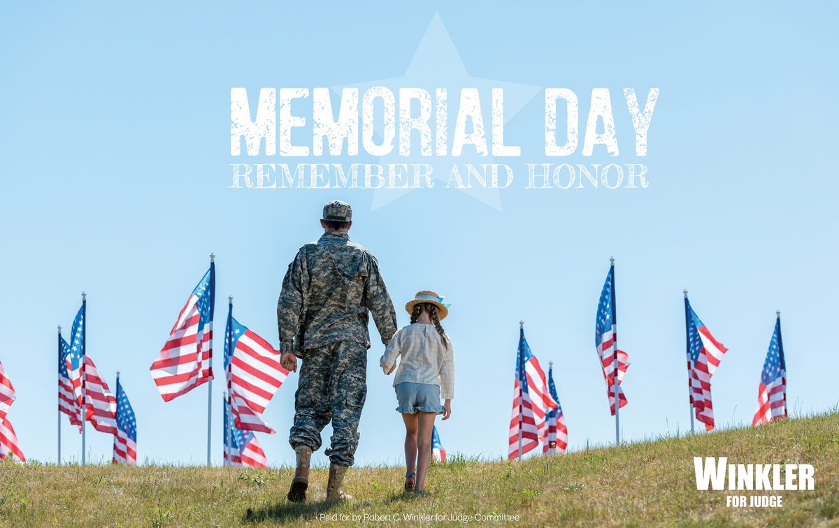 Memorial Day is to honor the brave men and women who made the ultimate sacrifice for our freedom. Today, we remember and thank you.