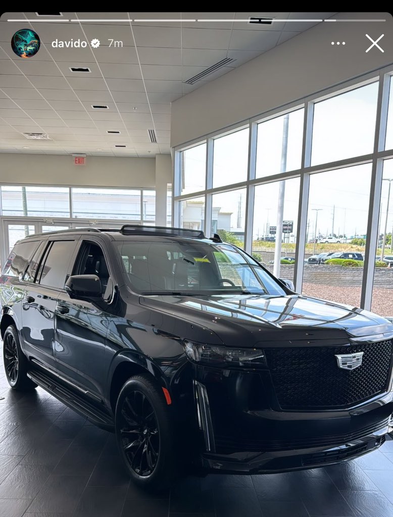 Davido adds a brand new Cadillac Escalade SUV 2024 to his Garage