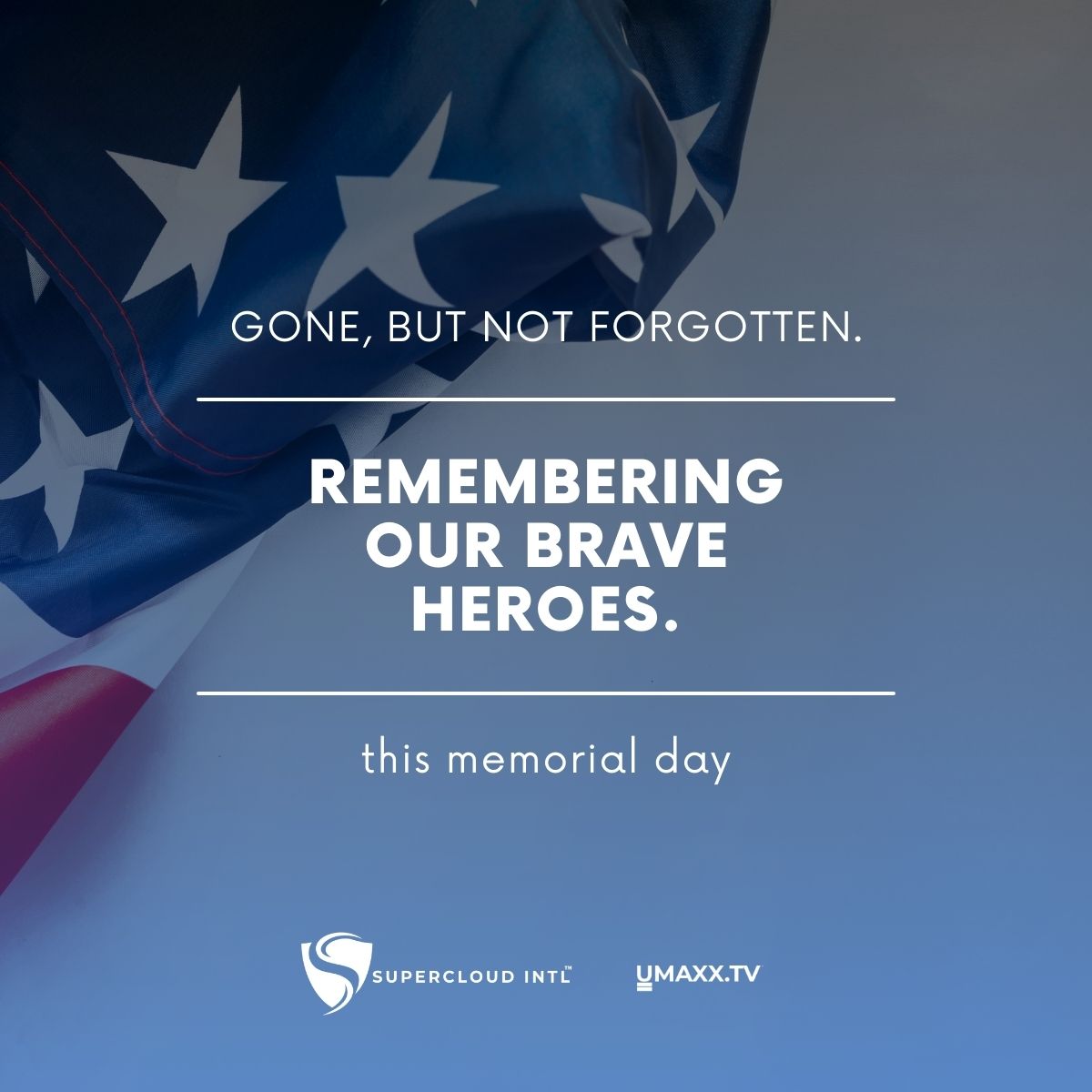 SupercloudINTL's tweet photo. We salute the brave souls who made the ultimate sacrifice for our freedom 🇺🇸 🙏 #MemorialDay #HonorAndRemember https://t.co/T6eMbGwuLJ