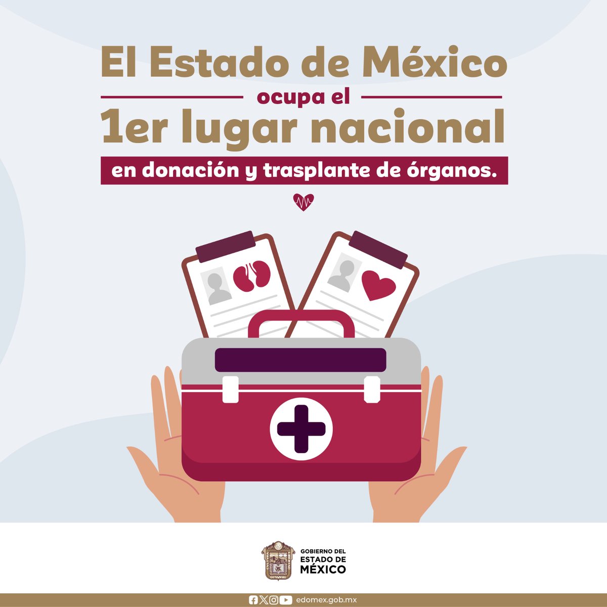 La Comisión Nacional de Trasplantes (CENATRA) informa que, durante el primer semestre 2024, el Estado de México continúa ocupando el primer lugar a nivel nacional en trasplante y donación de órganos.