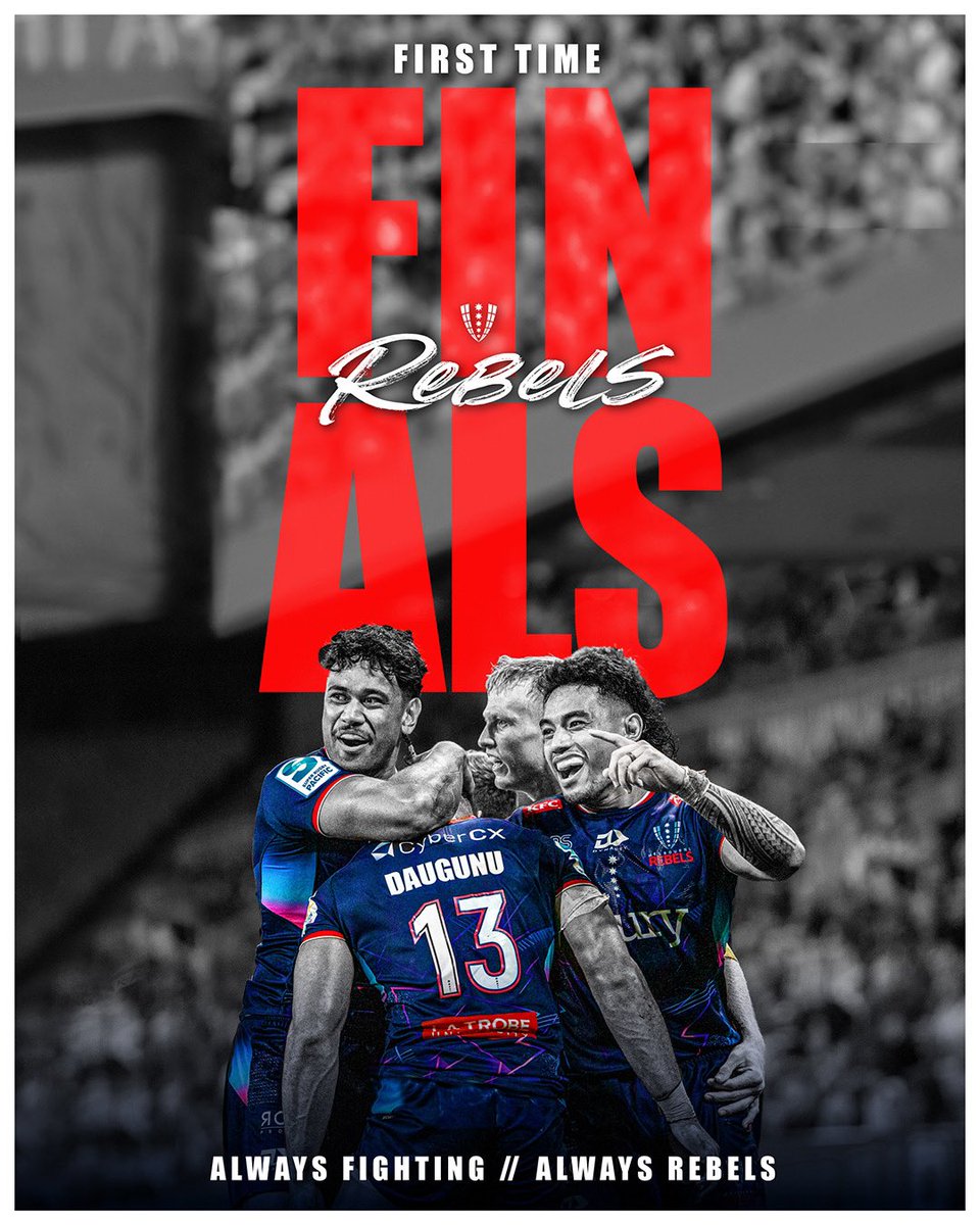 Burn City, Your team! Our first finals campaign, 
The greatest Rebels team of all time Always Fighting  //  Always Rebels