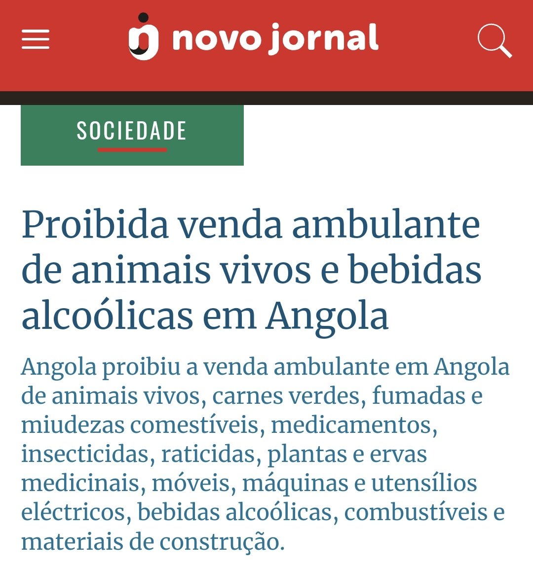 Proibida a venda ambulante de '(entre outros)...pantas e ervas medicinais, máquinas e utensílios eléctricos...' A parte que não entendo é a Plataforma Electrónica de Licenciamento da Actividade Ambulante... A tal página 🤦‍♂️