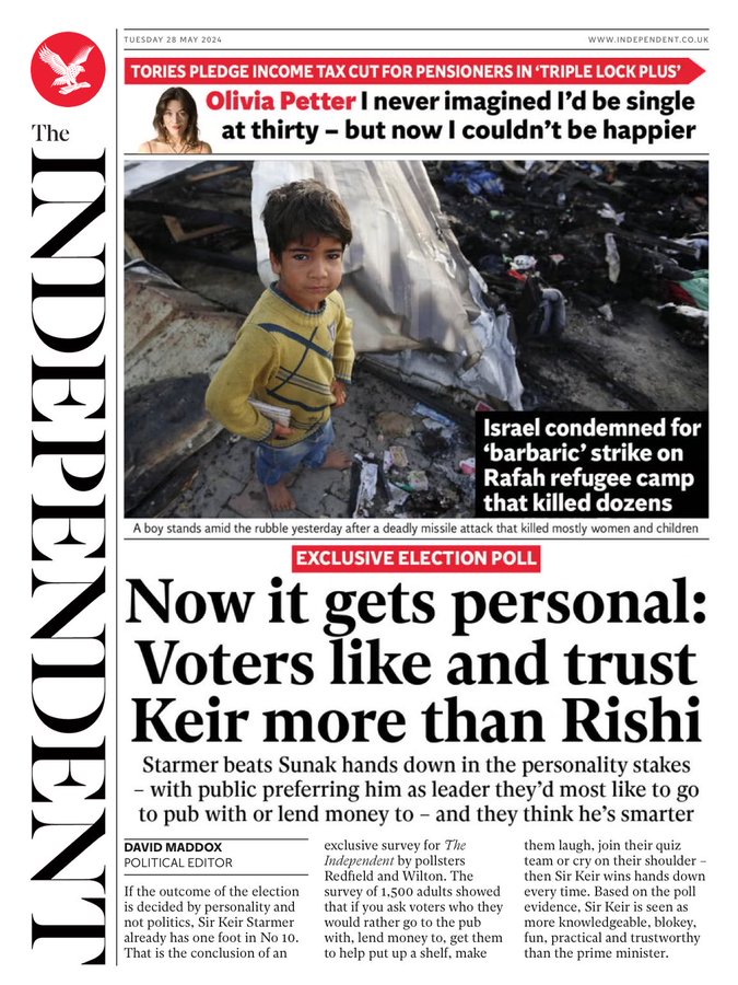 . There's no doubt about it - Labour's election campaign under Keir Starmer has got off to a much better start than Rishi Sunak's tories! Change Britain for the better by voting the conservatives out on the 4th of July! #r4today #BBCBreakfast #GMB #kayburley #ToriesOut691 .