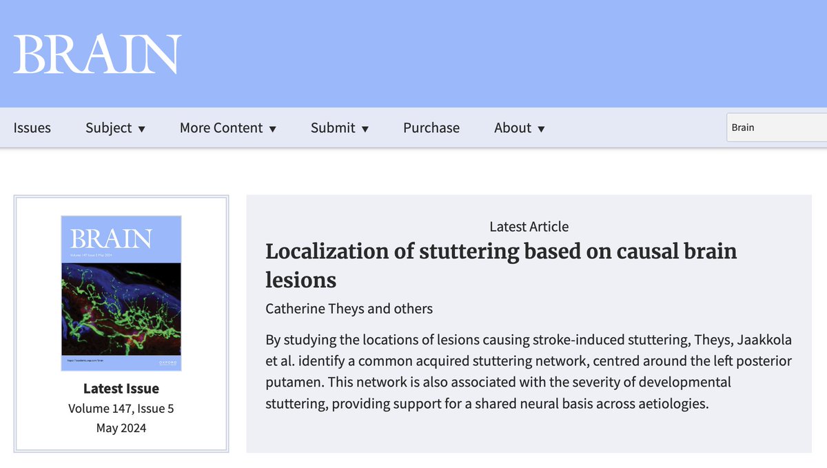 ucspeechlab's tweet image. Check out our latest study on stuttering! 
academic.oup.com/brain/advance-…