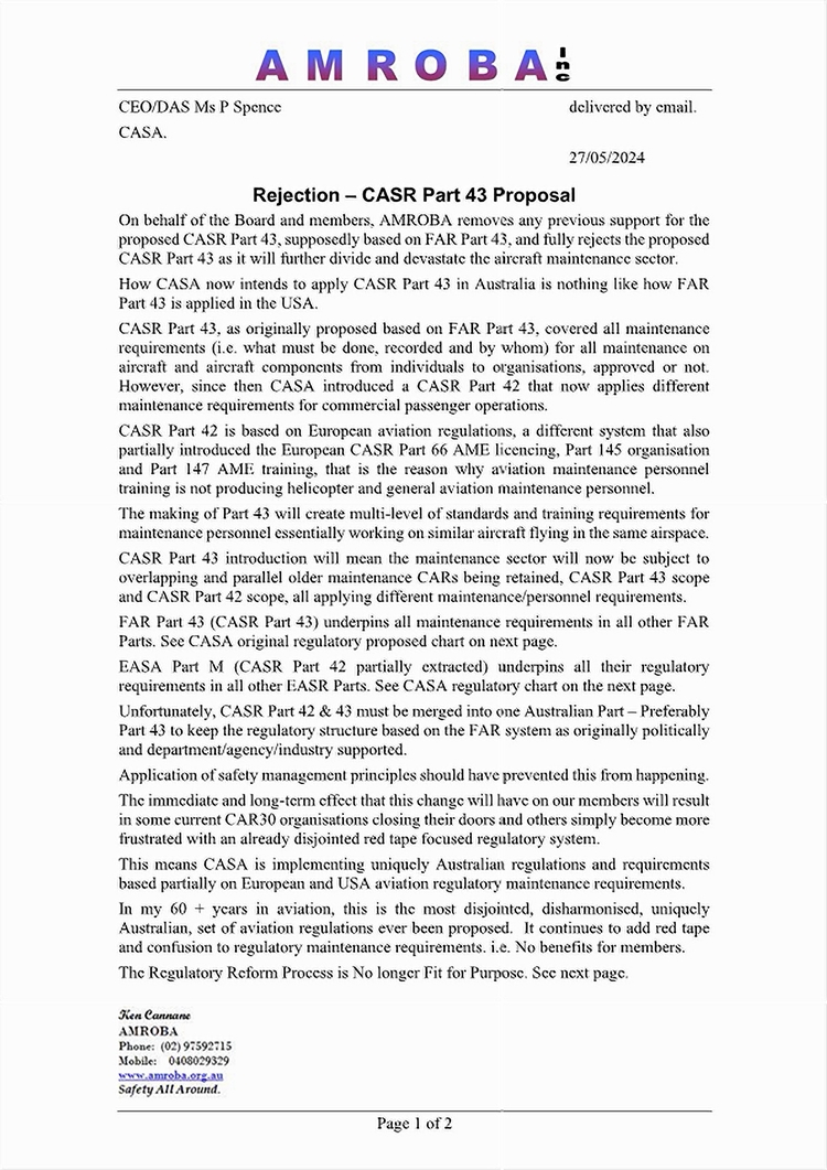 PAIN_NET1's tweet photo. #AMROBA rejects @CASABriefing proposed CASR Part 43 https://t.co/6qC0u5T5pL & https://t.co/lK7CKQJuuw #auspol #avgeek #reformcasa @FAANews @AusGovInfra @CatherineKingMP @senbmckenzie @mattjcan @SenPaterson @sandyreith @AuSenate @AboutTheHouse @SkyNewsAust https://t.co/LqWh9yHrun