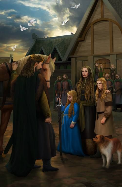 Loss at Home

Théoden was raised in Gondor but returned to Rohan upon the death of his grandfather; his father, Thengel, thus ascending the throne. The family was close, and Théoden was understandably devastated when he lost his brother-in-law, and then shortly after his dear