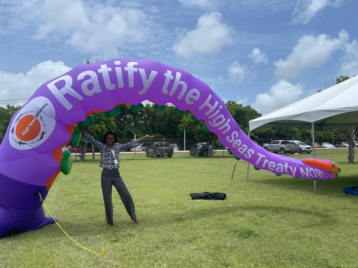 High Seas Alliance (@highseasallianc) on Twitter photo Octavia's 8m-high tentacle also made an appearance today at #SIDS4, coming to raise awareness on the importance of a swift ratification and implementation of the #HighSeasTreaty. Keep an eye out for the tentacle in the next few days! 🐙
#RaceForRatification <a href="/LenekaRhoden/">Leneka Terika Scott</a> Octavia's 8m-high tentacle also made an appearance today at #SIDS4, coming to raise awareness on the importance of a swift ratification and implementation of the #HighSeasTreaty. Keep an eye out for the tentacle in the next few days! 🐙
#RaceForRatification <a href="/LenekaRhoden/">Leneka Terika Scott</a>