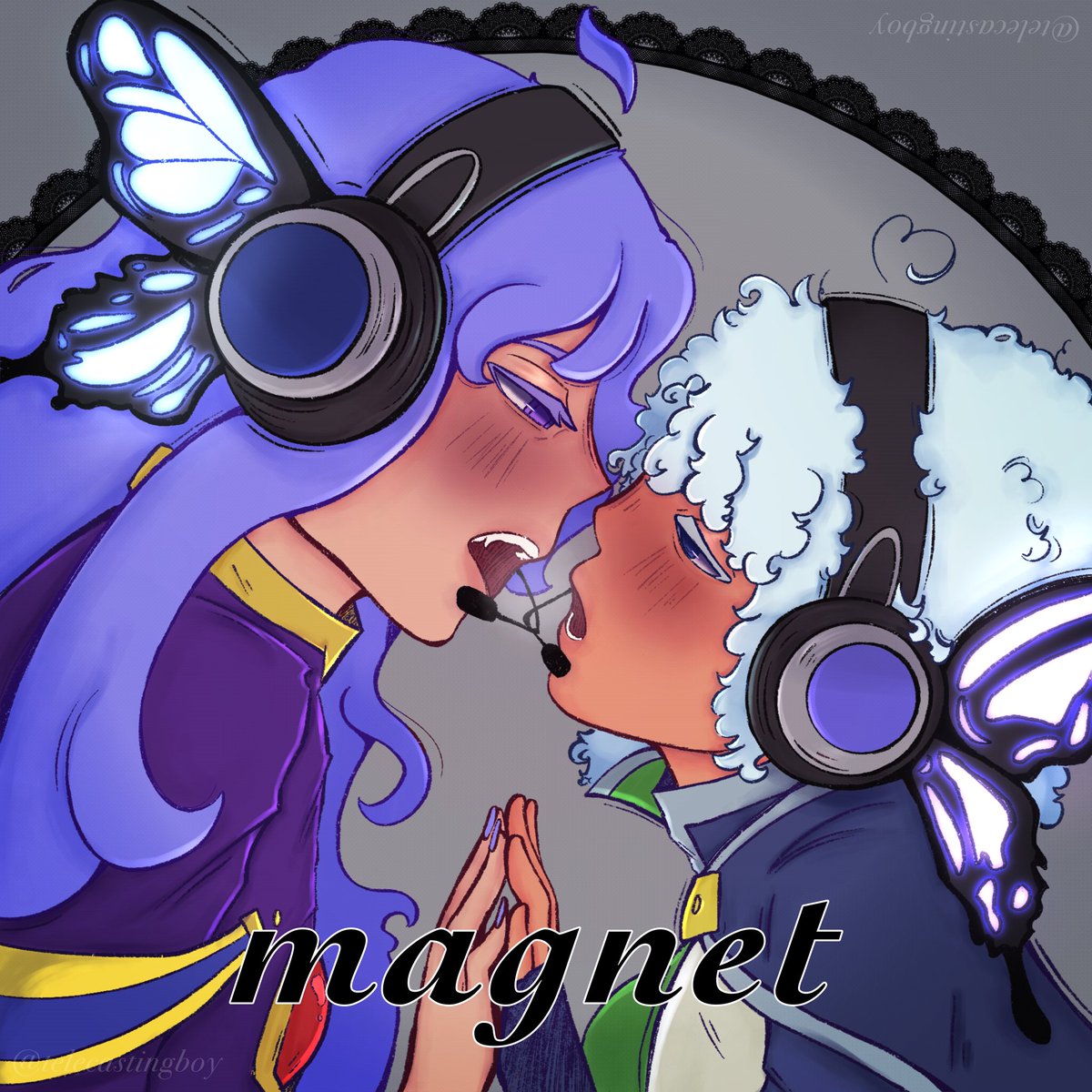 Magnet 💜💙 #incusche #PuyoPuyo #Art