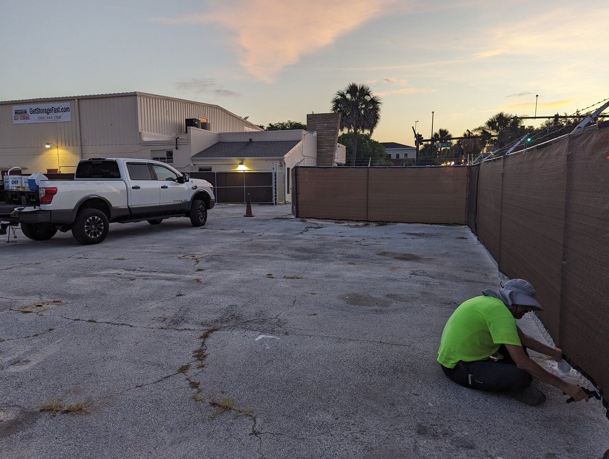 What did you do for this Memorial Day weekend -- Pete and I added a mesh wall around our Leesburg property and we are gearing up to add some parking to this facility for added income. #storagenerd #selfstorageinvesting