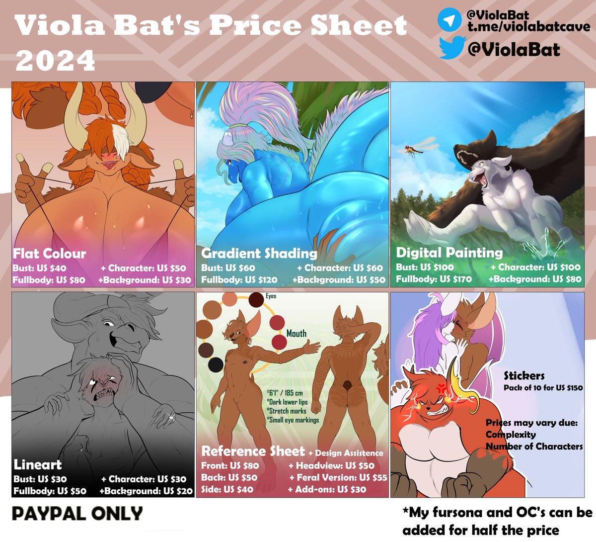 ViolaBat's tweet photo. 🌟OPEN FOR COMMISSIONS! 🌟
Hey everyone! With his being the last week for May, I'm open for commissions for June!
If you're interested feel free to hit me up!
🗃TOS in my FA (NullBatty)
RT's are greatly appreciated!
Reminder that VIP's have a 20% dicount https://t.co/8OVEf9YSvH