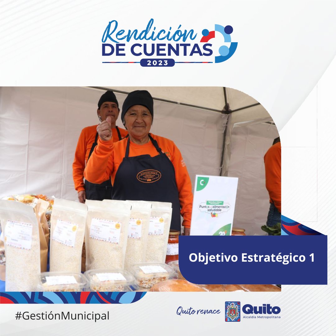 ✅ #RendiciónDeCuentas2023 | Objetivo estratégico 1: Ejercer una gobernabilidad y gobernanza de proximidad, responsable, transparente y ágil.

#QuitoRenace