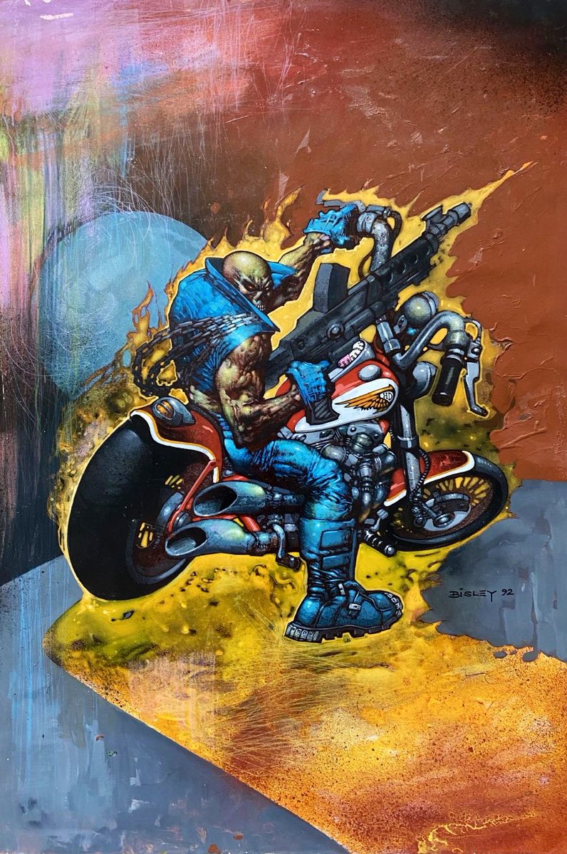 Ghost Rider through a Bisley lens #ComicArt #SimonBisley 💀🔥