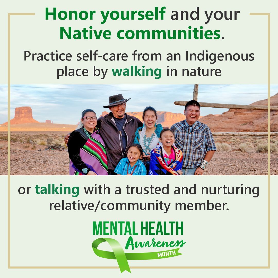 Tribal communities deserve respectful and culturally appropriate mental health support that acknowledges their values, traditions, and experiences. SAMHSA has resources for Tribal communities at buff.ly/3UE8cbL #MentalHealthMatters #MHAM2024