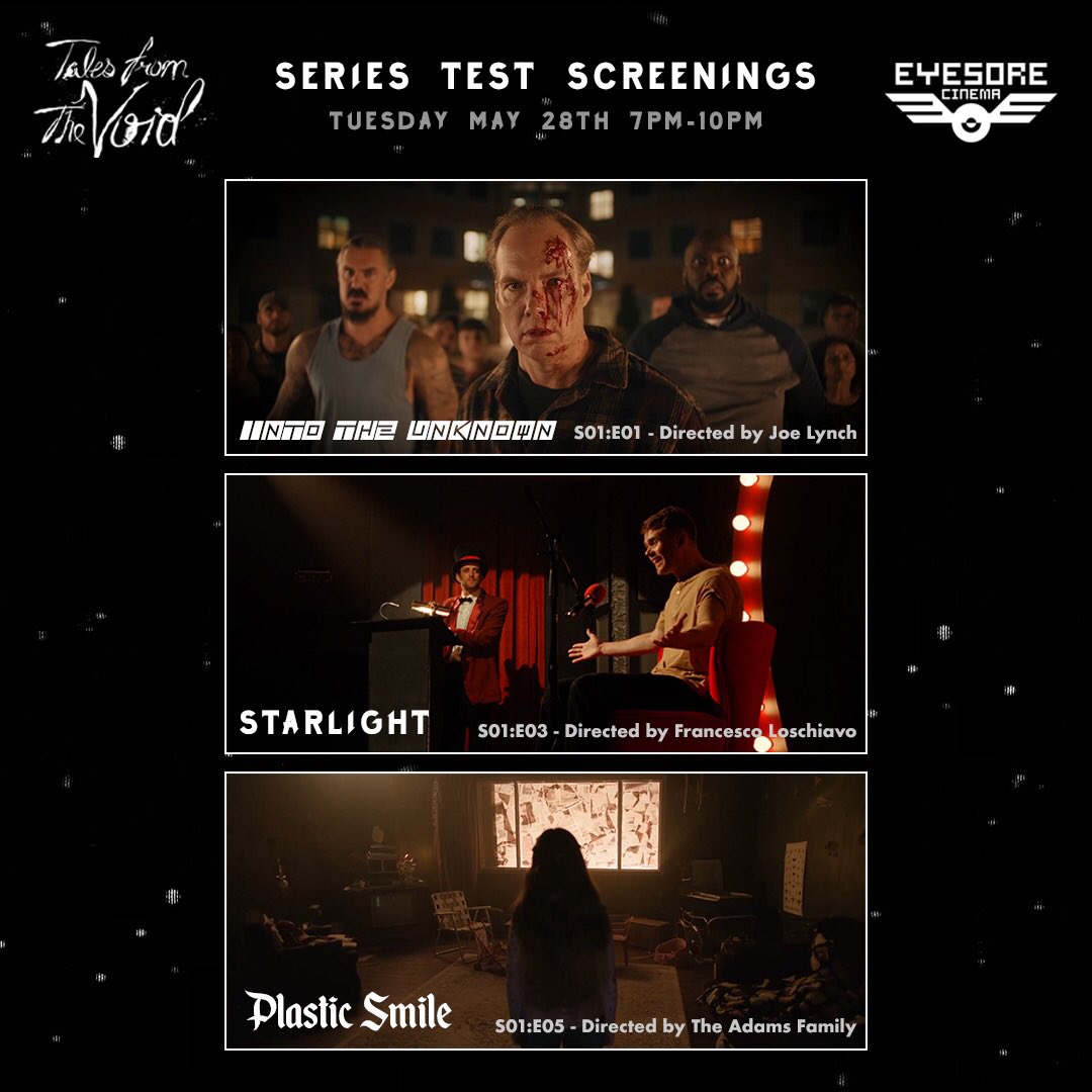 NosleepPodcast's tweet image. There are VERY FEW TICKETS LEFT!! 

Toronto…we’ll be in ya tomorrow night Tuesday May 28th from 7-10pm the @eyesorecinema 

eventbrite.co.uk/e/new-horror-a…

Come watch a screening of @VoidTalesTV along with @CummingsDG 

#exclusive #earlyscreening