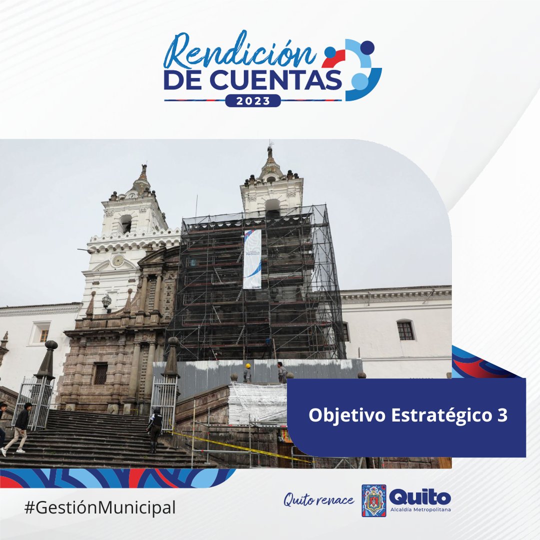 ✅ #RendiciónDeCuentas2023 | Entregamos 32 viviendas a través del Plan de Relocalización; restauramos y conservamos 300 bienes patrimoniales; intervenimos en 97 espacios públicos de los núcleos históricos.

#QuitoRenace