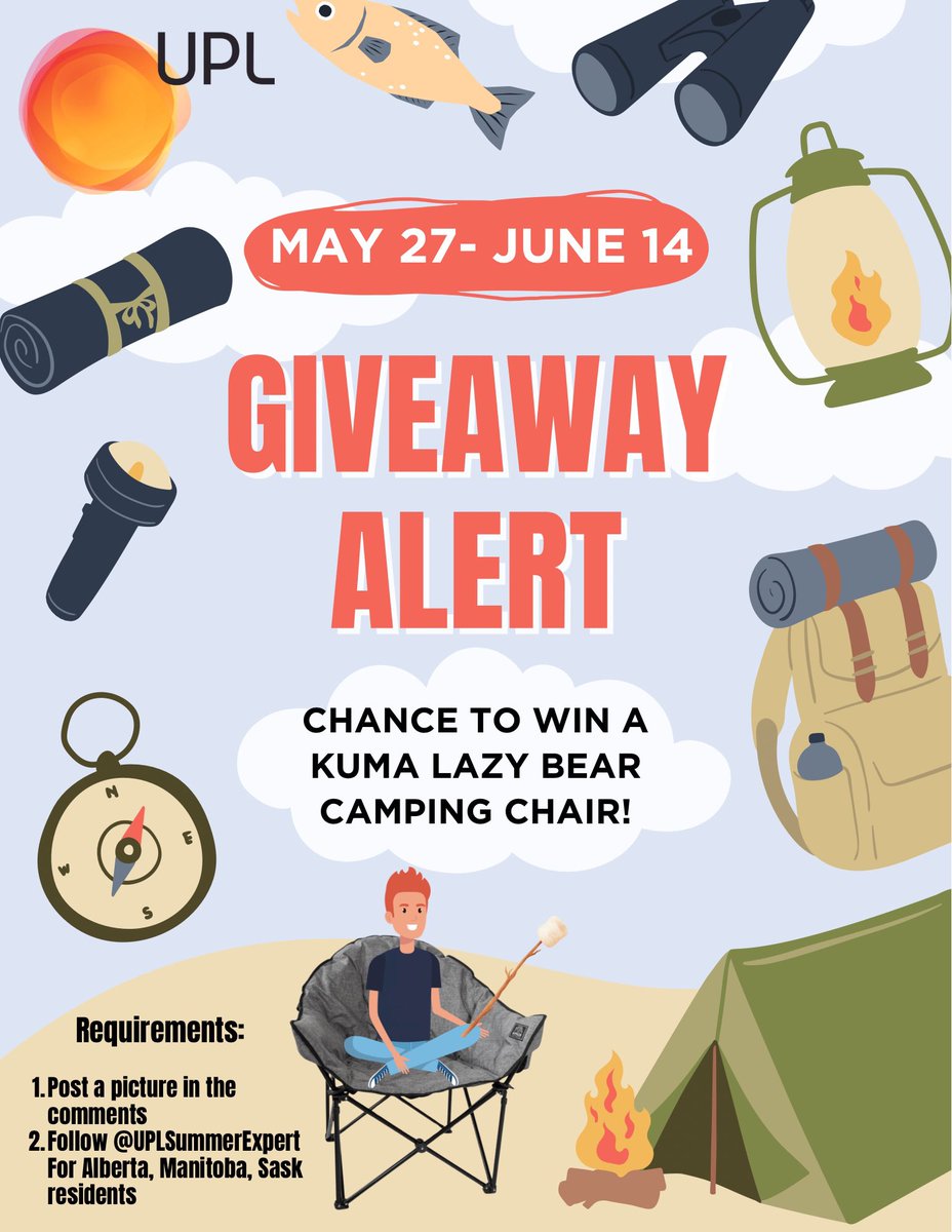 Calling all Growers! We know you’re busy in the fields, but we want to see you enjoying summer. Post your best picture of you camping, fishing, on the boat or just kicking back with a cold one. For a chance to win a Kuma camping chair.

#summer #agriculture #giveaway