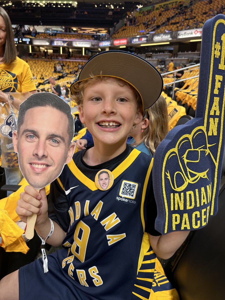 Let’s go Pacers and TJ #pacersgamenight