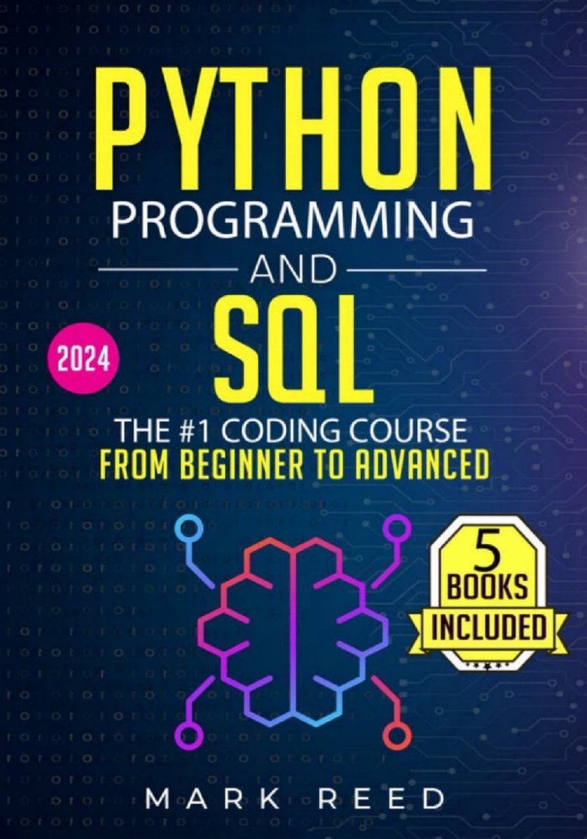 #Python Programming and #SQL: 5 books in 1 - The #1 Coding Course from Beginner to Advanced: amzn.to/40dHgjC
————
#DataScience #DataScientists #Coding #MachineLearning #BigData #Databases #DataAnalytics #Analytics