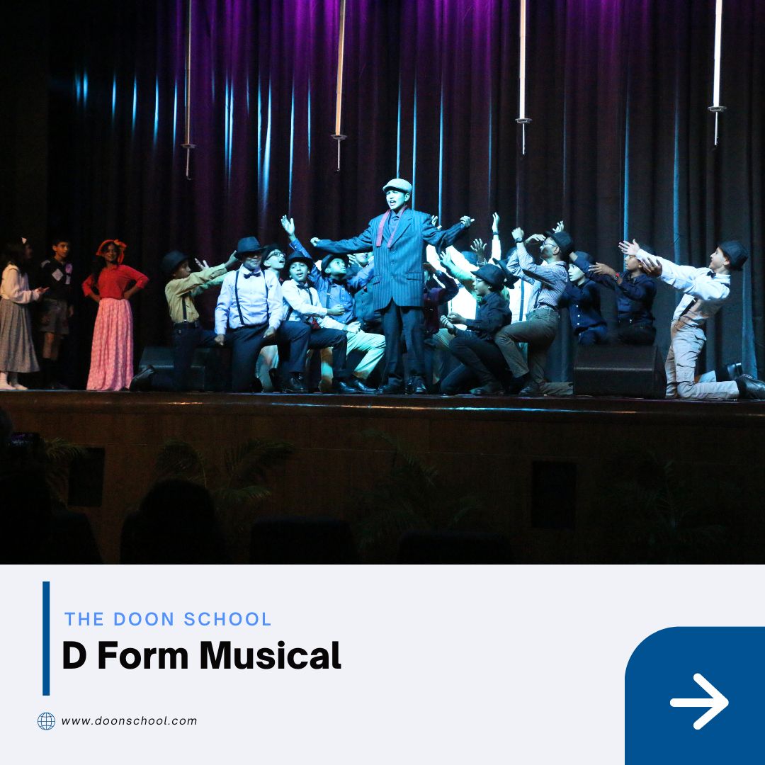 The Doon School English Dramatic Society's 'Oliver' dazzled with unforgettable characters and songs. D Form students mastered dance and acting in just two weekends, leaving the audience spellbound. #TheDoonSchool #OliverTwist #MusicalTheatre #YoungTalent