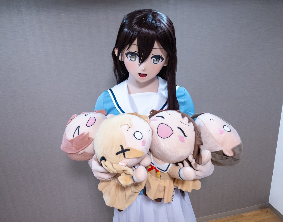 抱着popipa的大家～ （没买到りみ #kigurumi #バンドリ