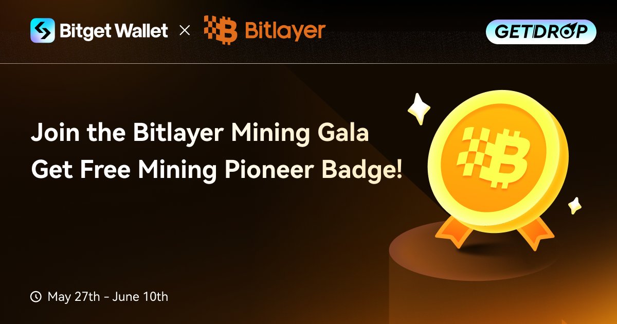 🎉 Congratulations on the official launch of the @BitlayerLabs Mining Gala event! 🤝 They've also prepared some exclusive perks for #BitgetWallet users! You can easily obtain the #Bitlayer Mining Gala exclusive Lorenzo Mining Pioneer Badge minting qualification! 🏆 No tasks