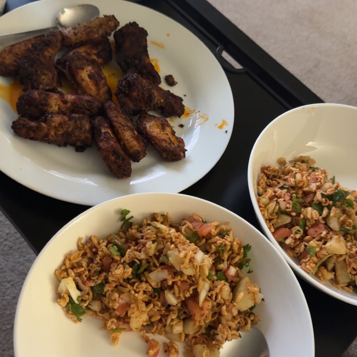 _acharyas's tweet photo. Chatpate and wings by Kiks. https://t.co/tlXk1mGzpQ