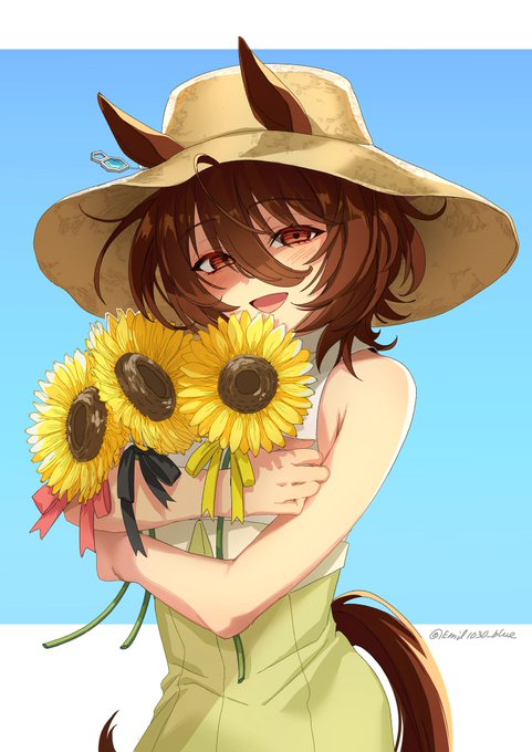 「straw hat sun hat」 illustration images(Latest)