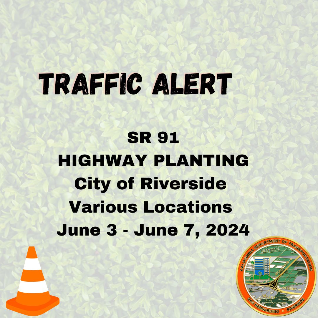 RIVCO: 🚧 Daytime work continues next week, 6/3 - 6/7, from 8:30 a.m. to 3:00 p.m. Commuter access remains available. Drive safely! See the alert for more details ➡️   conta.cc/3R1L7h9 #Caltrans8
