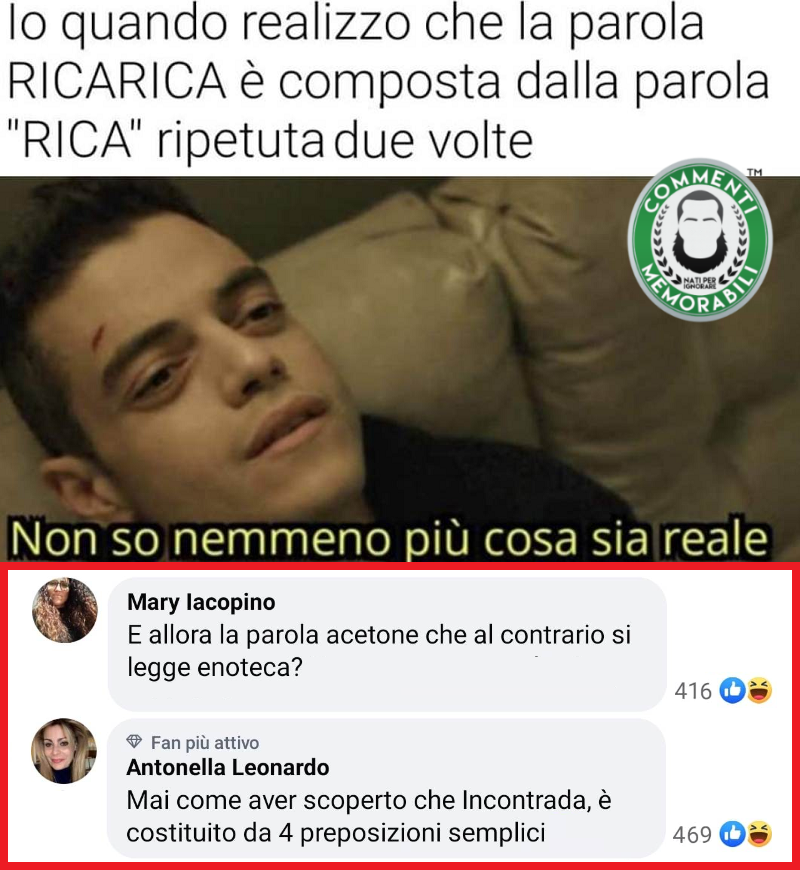 Buongiorno così, con realizzazioni che mettono in serio dubbio la possibilità di continuare ad avere un'esistenza appagante. #continuatevoi #ricarica #commentimemorabili