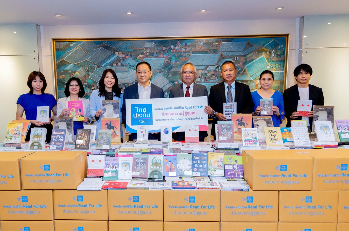 SuccessChTv's tweet photo. ไทยประกันชีวิต เดินหน้าโครงการ Read For Life ส่งมอบความรู้สู่ชุมชน ปีที่ 3
https://t.co/95kaojl8AC
#ไทยประกันชีวิต
#ReadForLife
#ส่งมอบความรู้สู่ชุมชนปีที่3 https://t.co/6mKckLdQ0Y